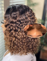 Lealife 14-inch highlight blonde glueless bob wig for easy wear
