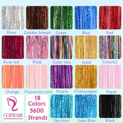 LEDIZE Hair Tinsel Kit features heat-resistant polyester tinsel fibers.