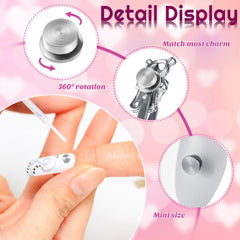 Leelosp 360-degree rotation nail charm shows smooth, low-noise operation