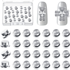 Leelosp spinning nail charms package with 30 pieces for varied manicures