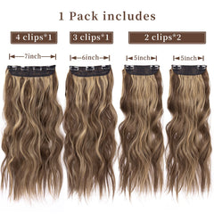 LEEONS honey blonde mixed hair with 20-inch wave adds natural movement