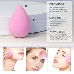 Leeshine multi-purpose sponges ideal for foundations, creams, and liquids.