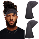 Leeven wide elastic loc cap braid cover keeps braids neat while sleeping or showering.