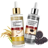 Leeylitdrag exfoliante arroz negro, botella 100ml, ideal para exfoliar suavemente.