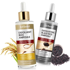 Leeylitdrag exfoliante arroz negro, botella 100ml, ideal para exfoliar suavemente.