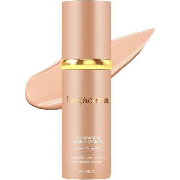 Legacera color-changing liquid foundation adapts to skin tone for natural coverage