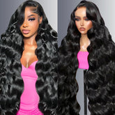 Lehoo 30-inch body wave lace front wig for natural part and length