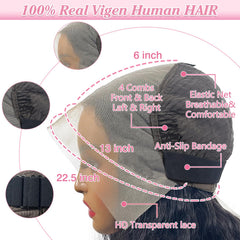 Lehoo 13x6 HD lace front close-up for seamless scalp look