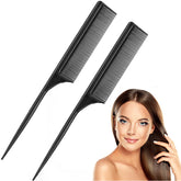 Leinuosen rat-tail carbon fiber comb for precise parting and heat styling.