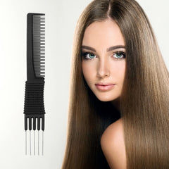 Leinuosen carbon lift teasing comb with ergonomic handle for comfortable control