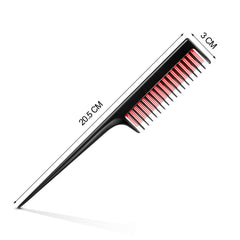 Leinuosen pintail teasing comb shows 8x1.2 inch design, ideal for quick parting.