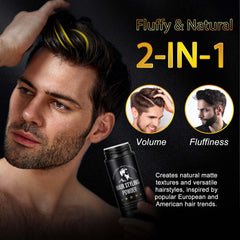 LEISGOTO hair powder texture-look creates relaxed, natural definition.