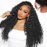 Lemiva 7x5 deep wave lace front wig packaging, premium presentation for gifting