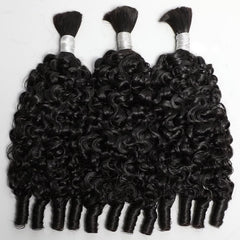 Lemoda spiral ends Burmese curly hair 20 inch enhances texture for braids.