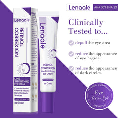 Lenaale contiene Retinol, ingrediente pensado para la mejora de la zona ocular.
