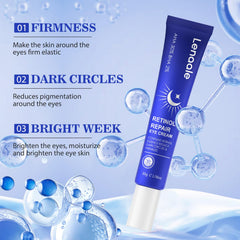 Lenaale eye cream application point showing gentle under-eye touch.