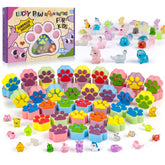 leoce paw-shaped bath bombs for kids with playful design, ideal for bath time