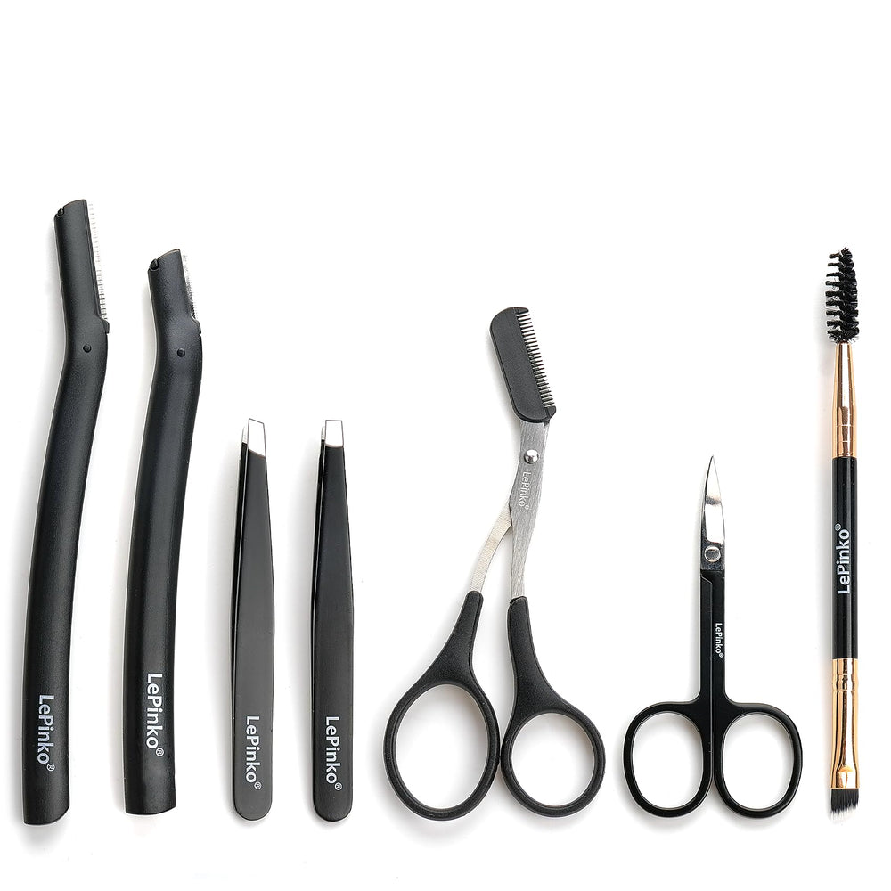 LePinko Eyebrow Trimmer Kit front view, all-in-one tool for precise shaping
