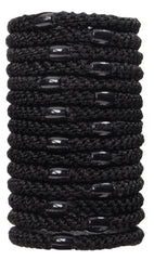L. Erickson strong-hold elastic-core hair tie provides stay-put support.