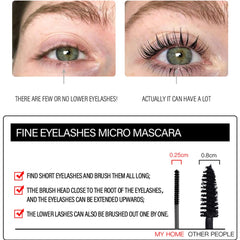LESITI Mascara ultrafina aplica en pestañas inferiores de forma suave y definida