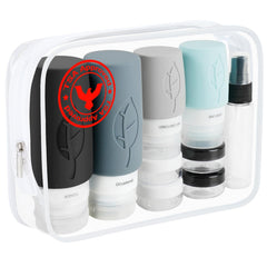 Lesnorry 17-pack travel bottles set for organized packing on the go.