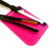 Lessmon large heat mat wraps hot curling irons for safe styling