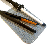 Lessmon large heat-resistant mat wrap keeps hot tool tips safe and counters protected.
