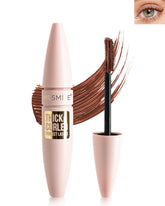 Lestpola Mascara Marrón Waterproof con cepillo doble para pestañas definidas.