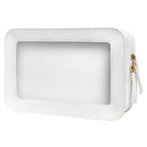 LETGO clear makeup bag front view – travel-ready transparency for quick access.