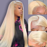 LETMIEO 613 lace front wig front view with natural hairline for daily styling