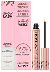 LeVaye Show Lash Serum bottle close-up suggesting a premium look for longer lashes