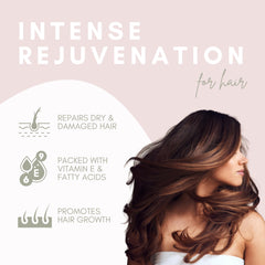 Leven Rose aceite ricino jamaicano, aplicador para crecimiento del cabello y cuidado de la piel.