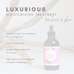 Leven Rose aceite ricino jamaicano, enfoque en crecimiento del cabello y fortalecimiento.