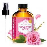 Leven Rose 24K tonico botella, hidratación suave con agua de rosas