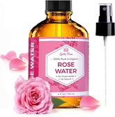 Leven Rose Agua de Rosas: tónico facial en botella de 4oz para equilibrar la piel.