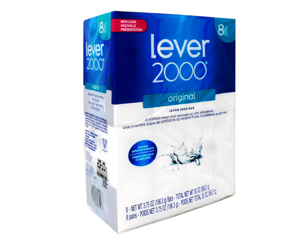 Lever 2000, barra de jabón original, limpieza diaria suave para manos y cuerpo.