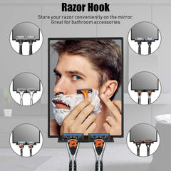 LFOYOU built-in squeegee keeps the mirror clear after shaving.
