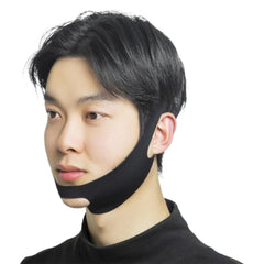 LGNOVQ V-Line Lifting Mask flat lay shows chin strap for sculpted profile