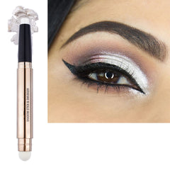 LGSZGDCN lápiz sombra blanco con brocha integrada, aplicación suave y difuminada.