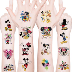 Tatuajes LHST Mickey Mouse, 20 hojas, ideales para fiestas y premios.