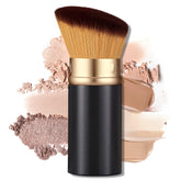 LIALTK retractable kabuki brush with closed cap for on-the-go makeup touch-ups.