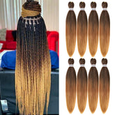 Liang Dian pre stretched braiding hair ombre 30inch ready for seamless long-lasting styles