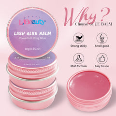 Libeauty nourishing lash balm hydrates lashes during lifting.
