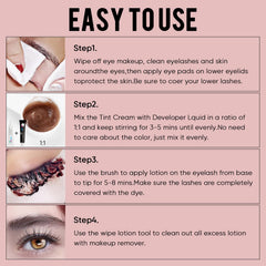 Libeauty crema colorante ofrece color suave y uniforme para pestañas y cejas.