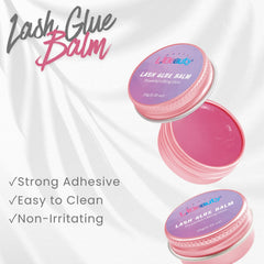 Libeauty high-viscosity balm provides secure grip for lift or lamination.