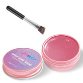 Libeauty Lash Lift Glue Balm jar close-up showing pliable texture for precise positioning.