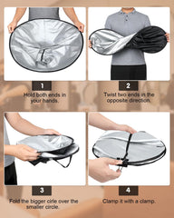 Lictin Barber Cape with adjustable four buckles for a comfortable fit.