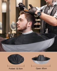 Lictin Barber Cape with umbrella reverse design for cleaner floors.