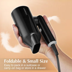Licoseam compact 1600W dryer suitable for travel and home use.