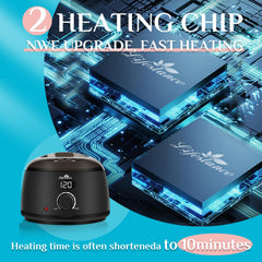Lifestance L2 digital display close-up with precise temperature control